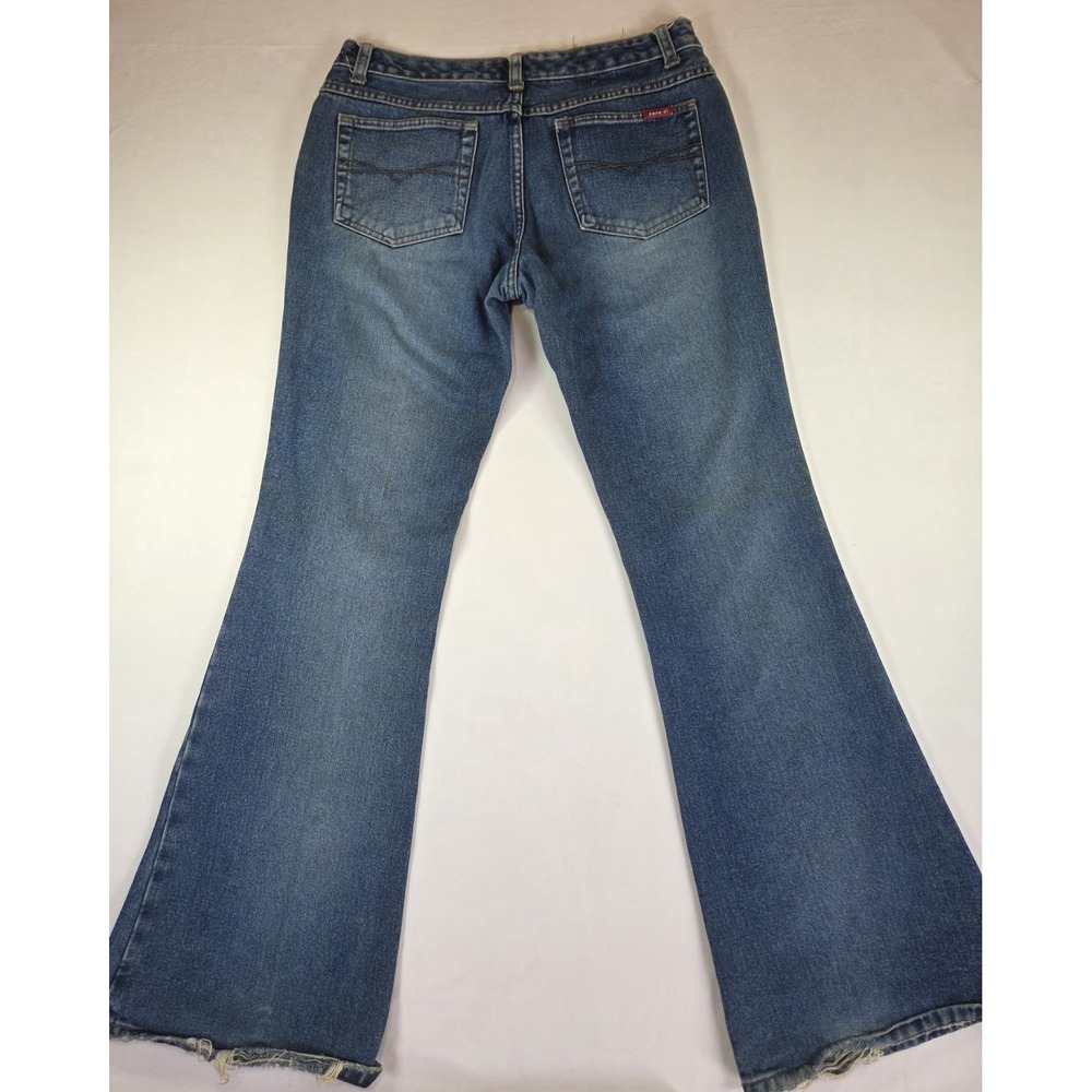 Y2K Vintage Zana Di Women's Medium Wash Flare LOW RISE - Picture 6 of 7